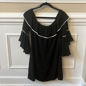NWT June & Hudson Women's XL Black with White Trim